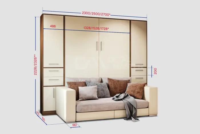 Шкаф-кровать трансформер "Comfort Start"